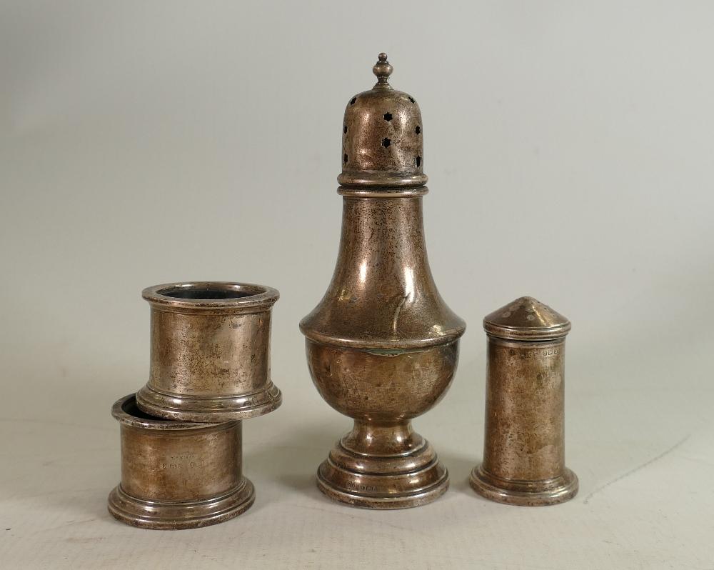 A collection of Silver items: including sugar sifter (1 of 1)