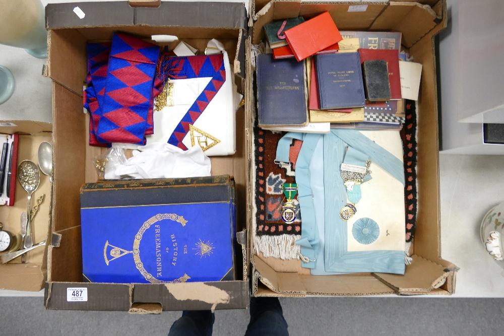 A collection of masonic regalia and books: comprising 3 (1 of 1)
