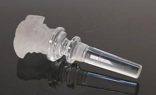 Rosenthal Versace Medusa glass decanter stopper:: Rosenthal Versace Medusa glass decanter stopper: Diameter of plug at largest 2cm.