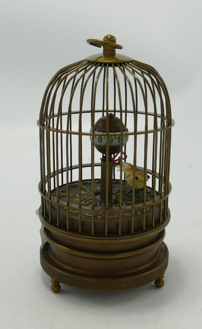 Brass Bird Cage Clock (working) (1 of 1)
