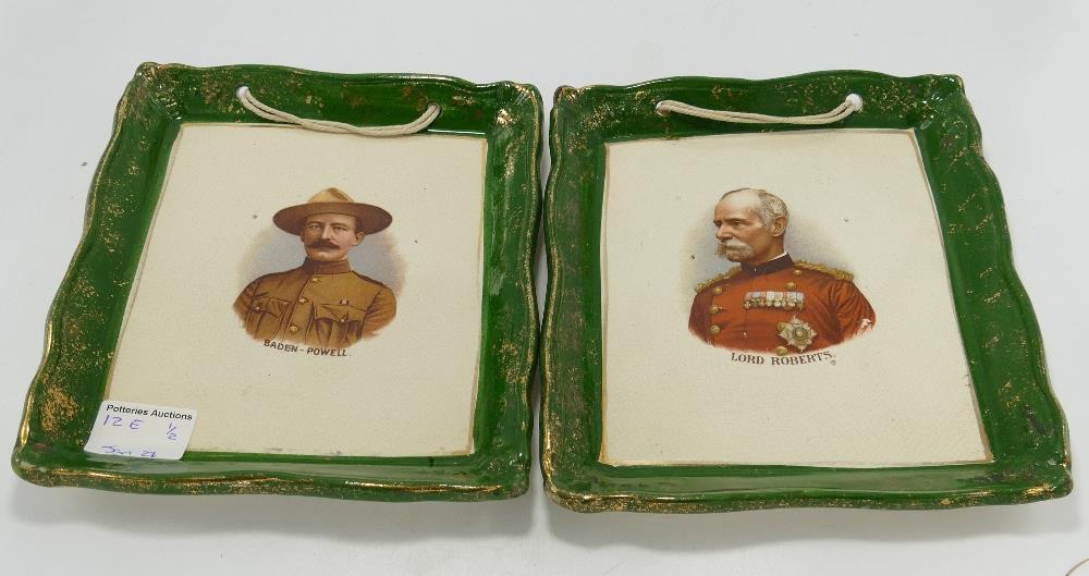 Pair Victorian / Edwardian Military Plaques depicting (1 of 1)