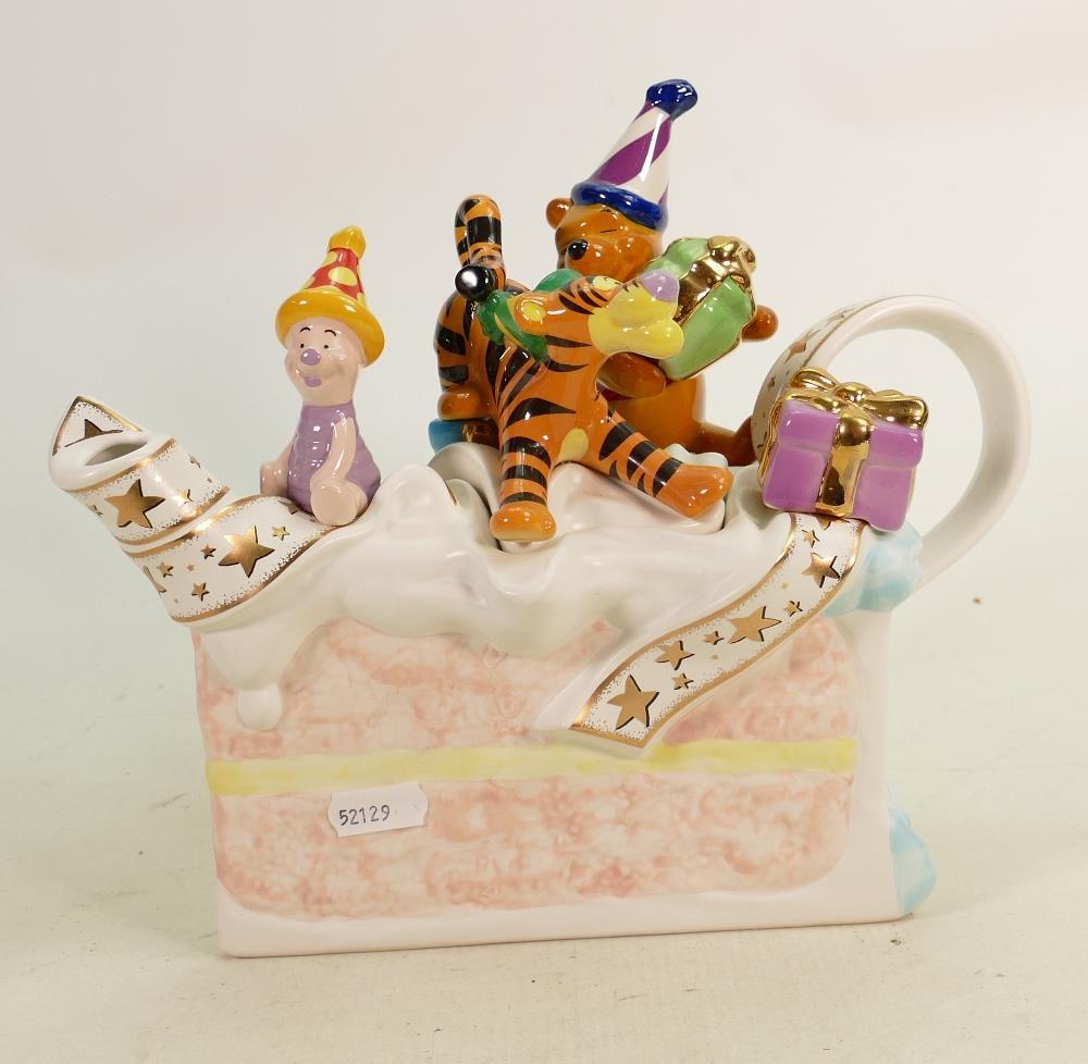Paul Cardew Studio Limited Edition Disney Teapot Winnie: Paul Cardew Studio Limited Edition Disney Teapot Winnie The Pooh Birthday Cake: