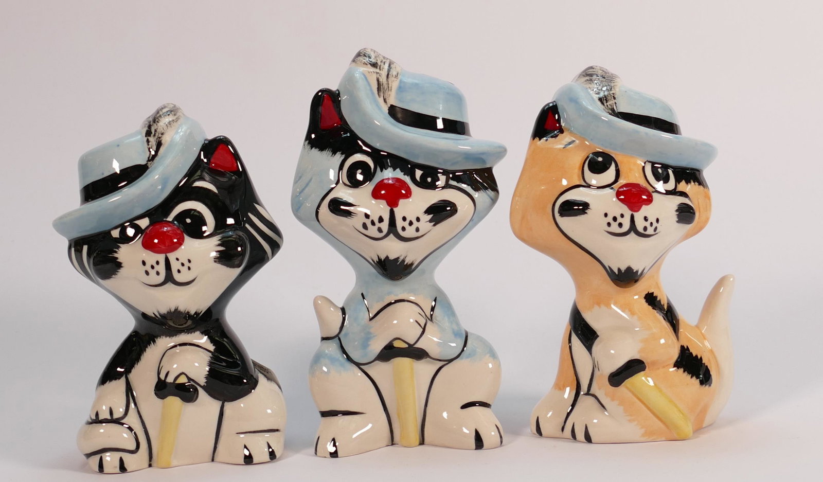 Lorna Bailey Set of 3 Pussketeer Cats: Pawthos,: Lorna Bailey Set of 3 Pussketeer Cats: Pawthos, Purrthos & Armeow(2)