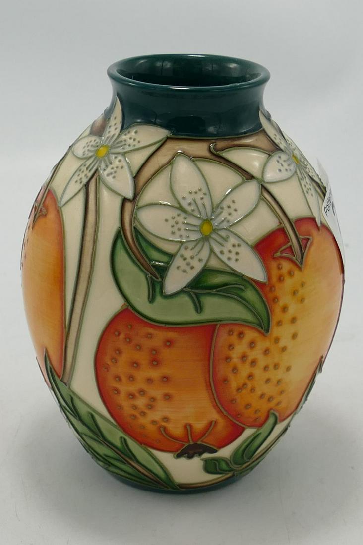 Moorcroft Oranges & Blossom Pattern Vase: dated 2009, (1 of 1)