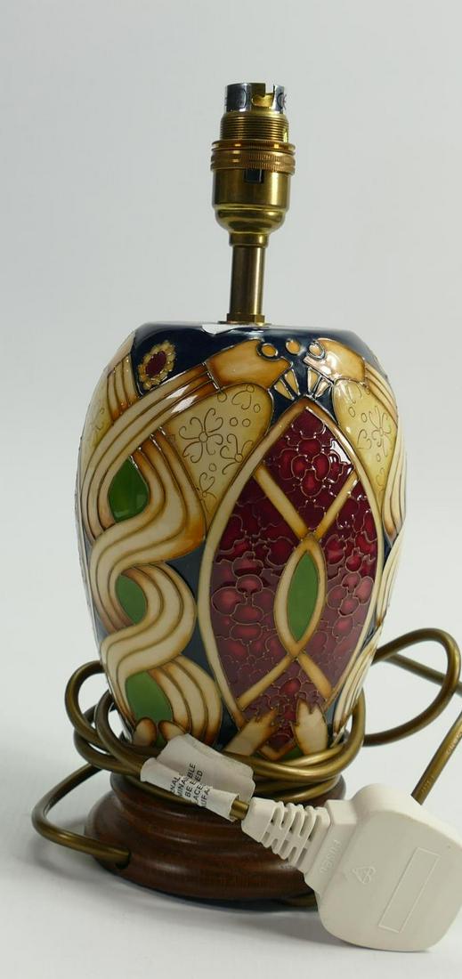 Moorcroft Staffordshire Gold Patterned Lamp Base: (1 of 1)