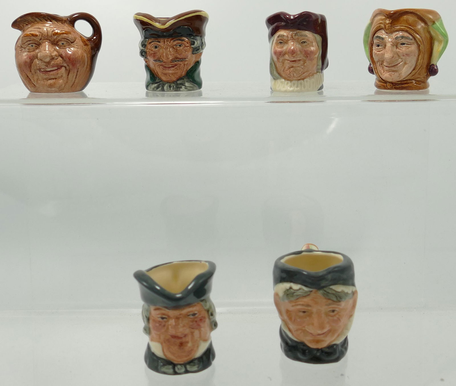 Royal Doulton set of tiny character jugs comprising (1 of 1)