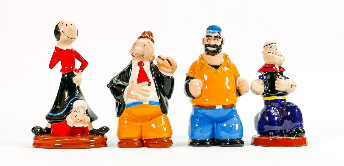 A collection of Wade figures from the Popeye collection (1 of 3)
