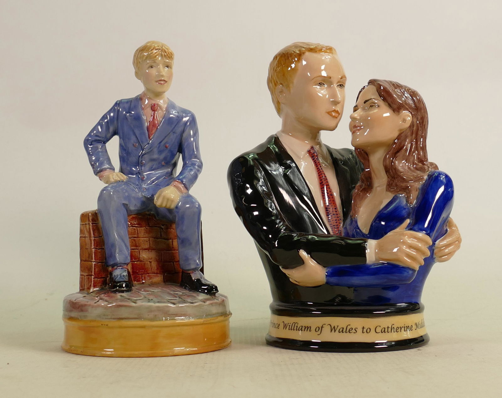 Two Kevin Francis Peggy Davies figures an artists proof: Two Kevin Francis Peggy Davies figures an artists proof and a rare colourway: William & Katherine is a Kevin Francis / Peggy Davies figure 25/50 in this colourway, part of a limited edition of 250, th