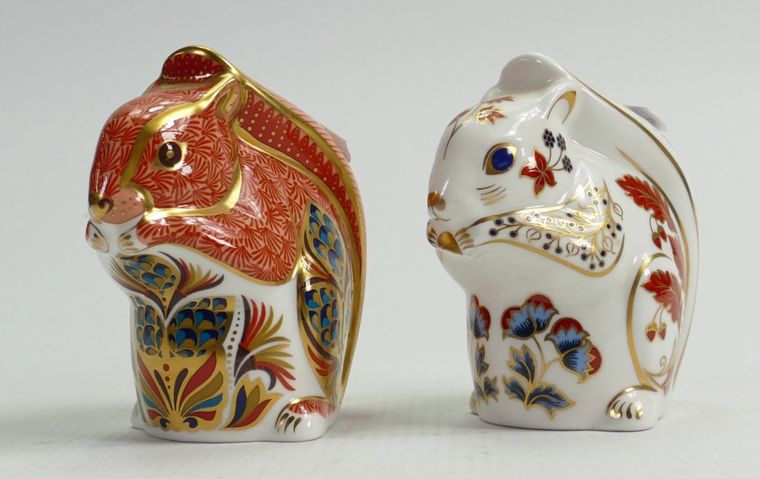 Royal Crown Derby Red squirrel and Imari squirrel (1 of 2)
