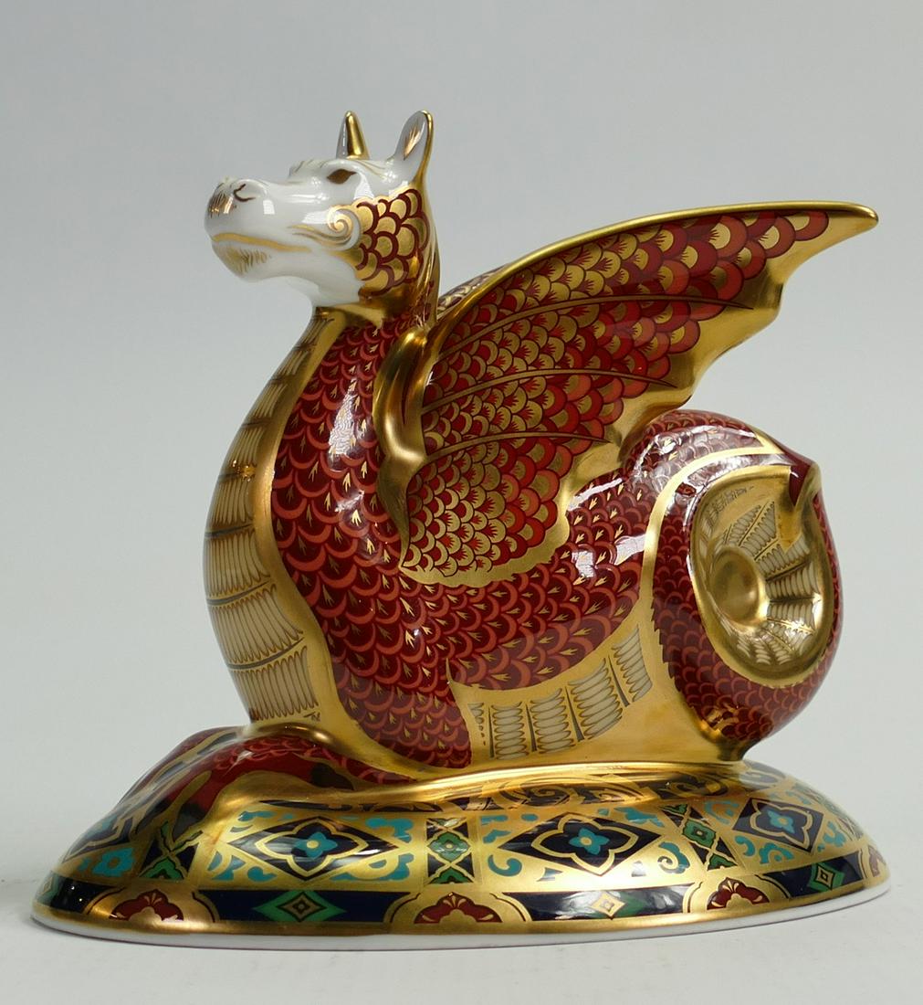 Royal Crown Derby paperweight The Wyvern Dragon: (1 of 2)