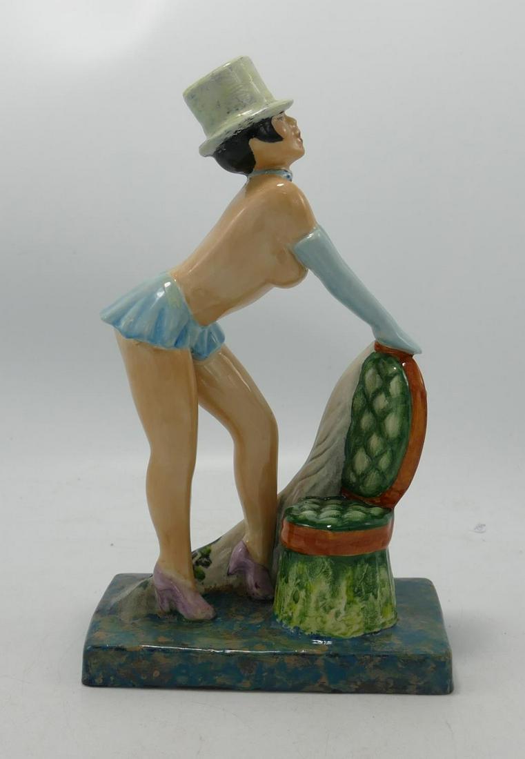 Kevin Francis Erotic Figure Folies Bergere: Limited Edition with later over-painting by vendor: Kevin Francis Erotic Figure Folies Bergere: Limited Edition with later over-painting by vendor with nail varnish or similar