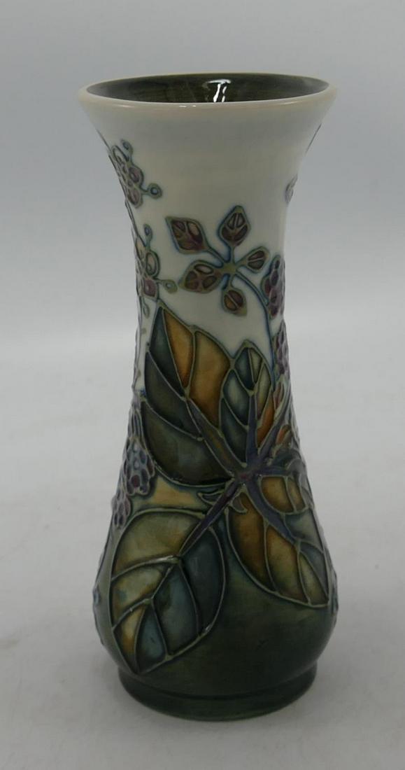 Moorcroft Blackberry Patterned Vase: height 13cm (1 of 1)