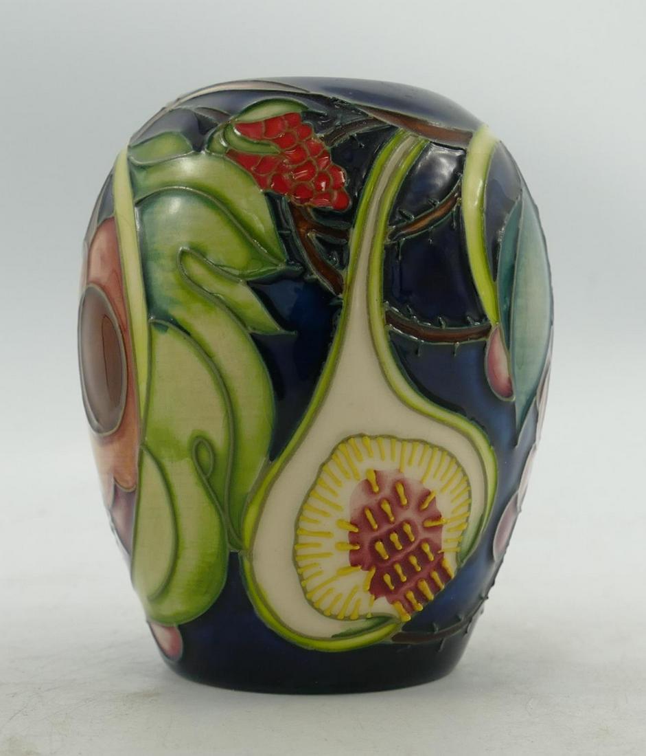 Moorcroft Queens Choice Patterned Vase: silver lined seconds, height 9cm (1 of 1)