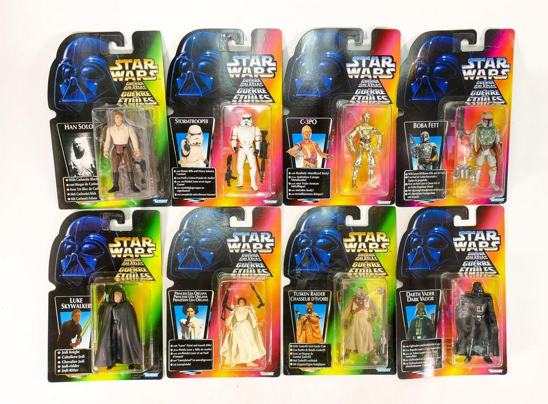 Star Wars Kenner LA Guerra De Las Galaxias Carded Action Figures: C-3PO , Boba Fett, Princess Leia (1 of 1)