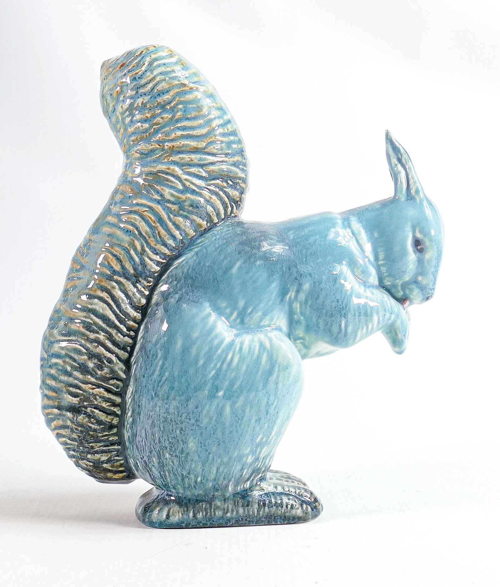 Beswick blue gloss model of a squirrel 315.: Beswick blue gloss model of a squirrel 315.