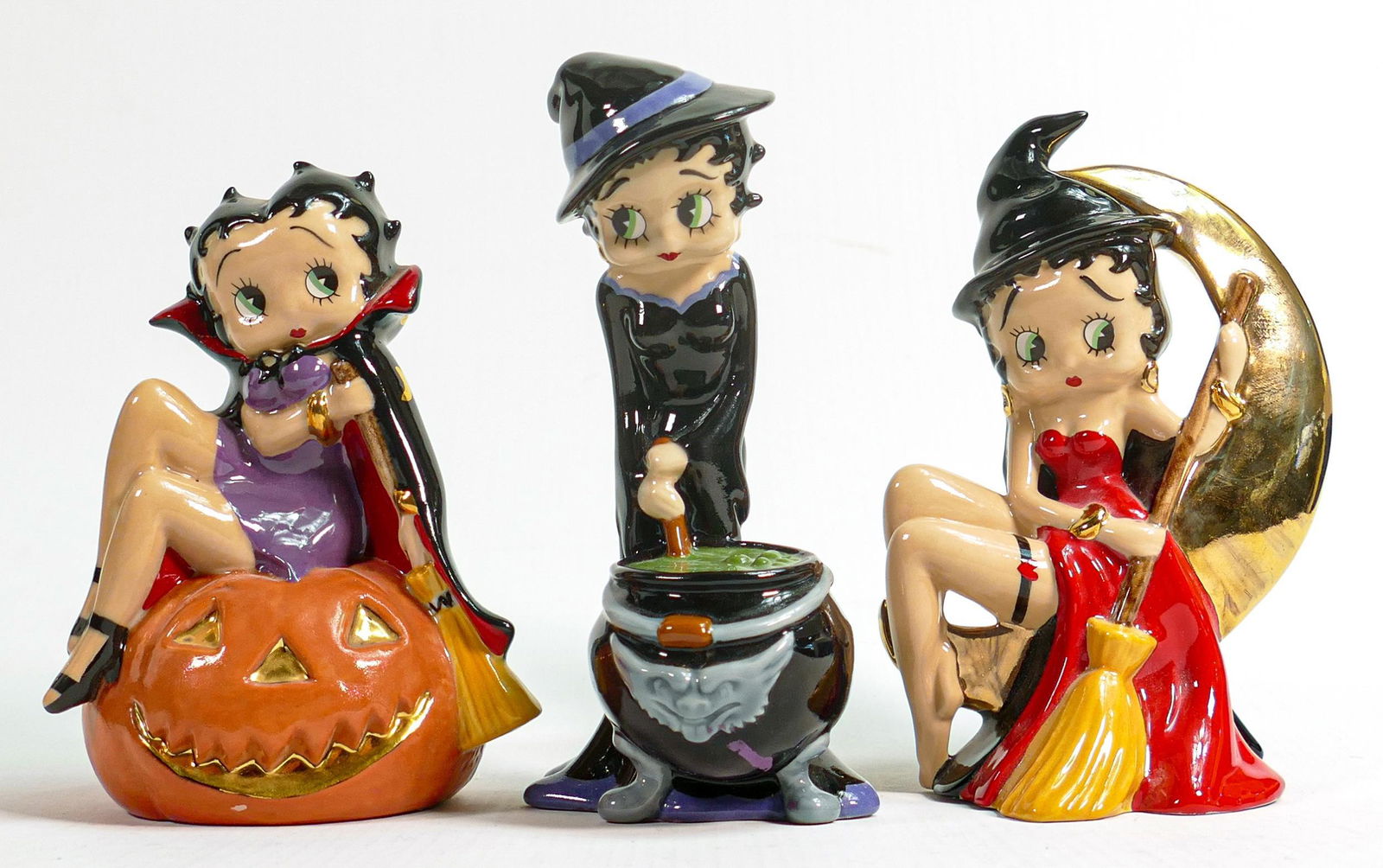 Wade Official Collectors Centre Betty Boop figures - Hubble Bubble (signed JW dated 24/09/05), (1 of 2)
