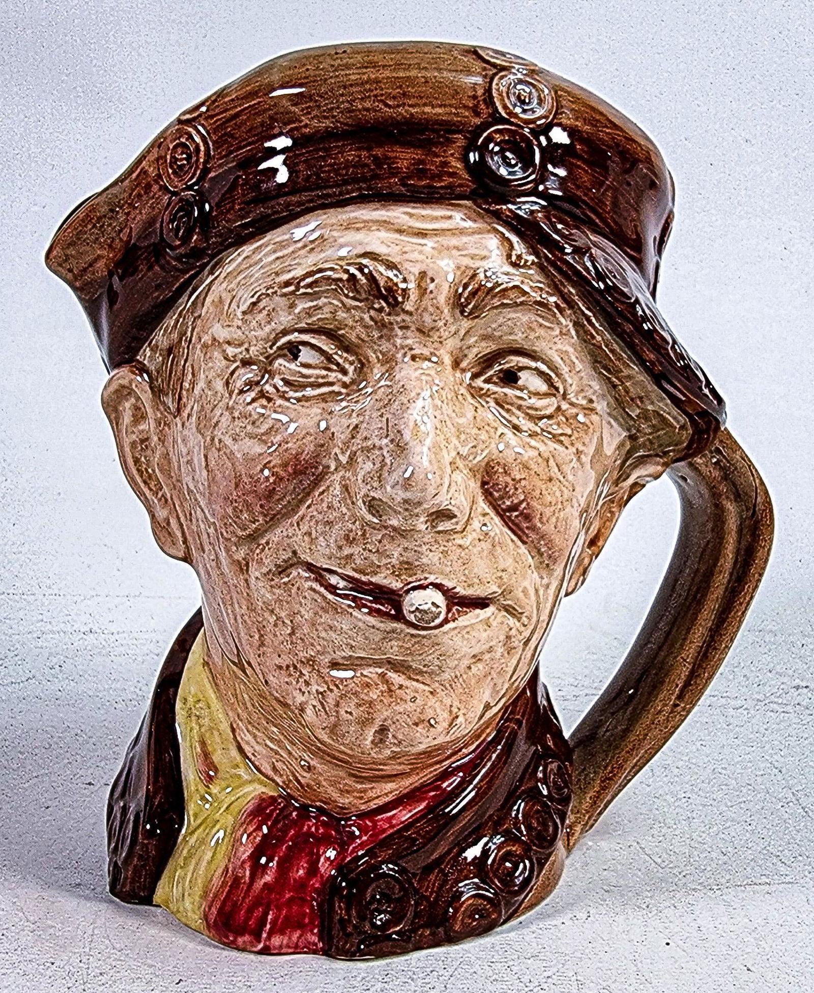 Royal Doulton large character jug brown Pearly Boy D6207 (1 of 4)