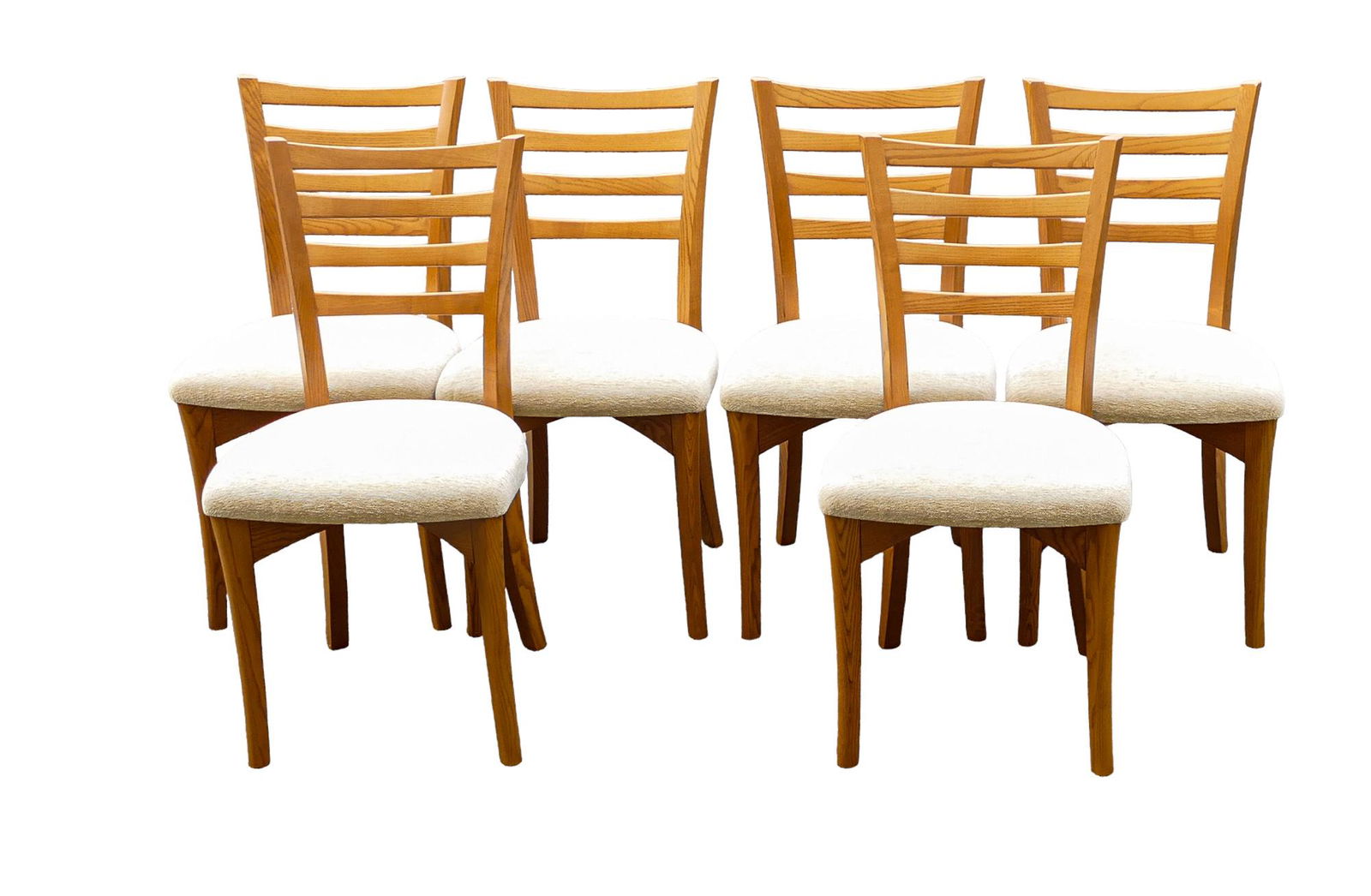Late 20th century Light coloured Ercol Mantua design dining chairs 2380 (6): Late 20th century Light coloured Ercol Mantua design dining chairs 2380 (6)