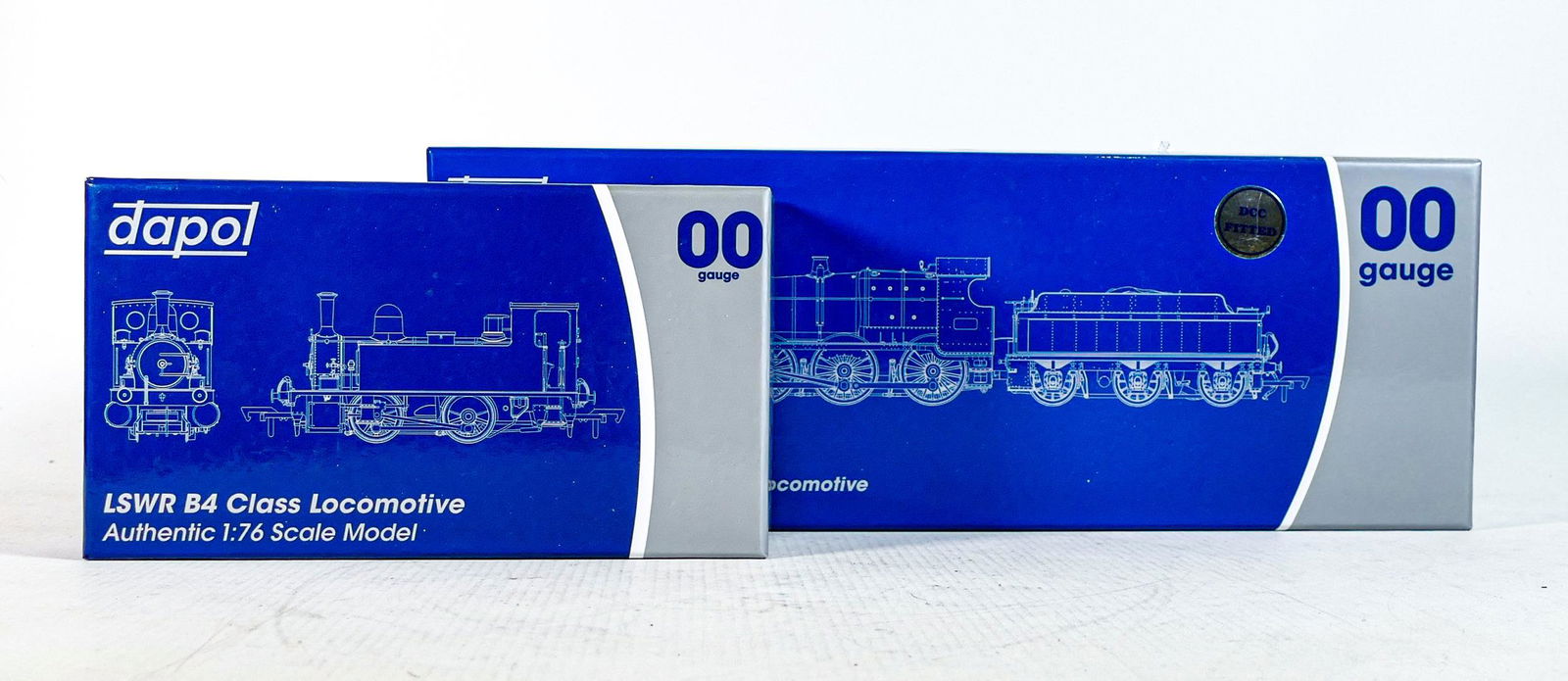 Model trains - Dapol GWR 6300 2-6-0 'Mogul' Steam Locomotive together with LSWR B4 Class Locomotive. (1 of 3)