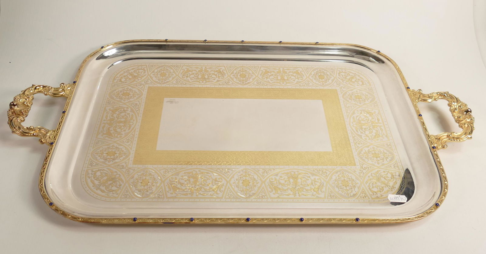 De Lamerie Fine large silverware plated serving tray in presentation bag, specially made high end (1 of 2)