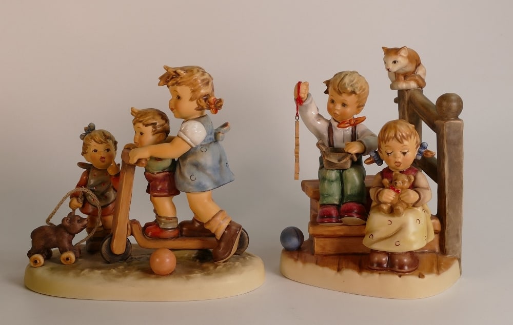 Hummel Club exclusive group Wishes come True 1499 and Scooter Time 1697. Both boxed with certs (2) (1 of 2)