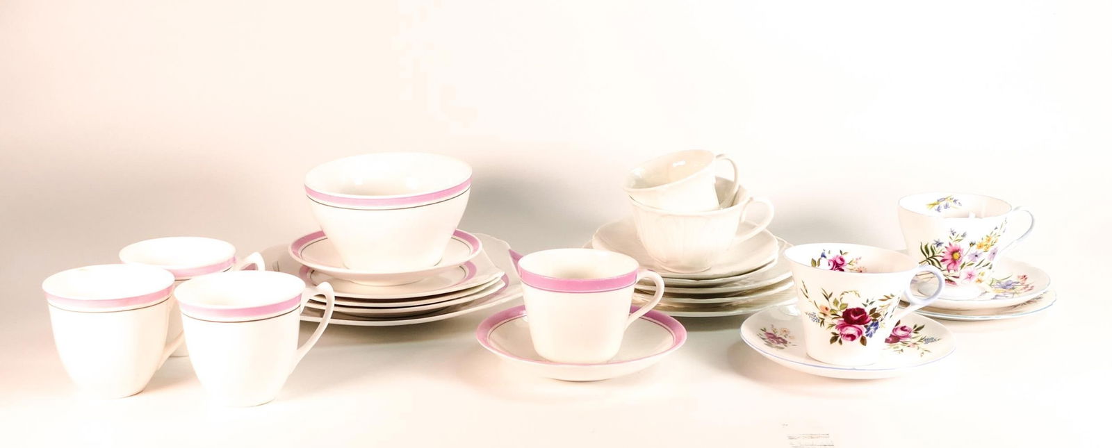 A collection of Shelley tea ware to include cups, side plates, Richmond trio etc (23 pieces) (1 of 1)