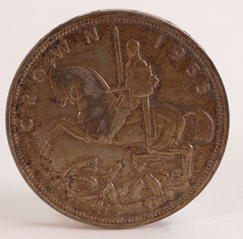 1935 Crown, 28.3g.: 1935 Crown, 28.3g.