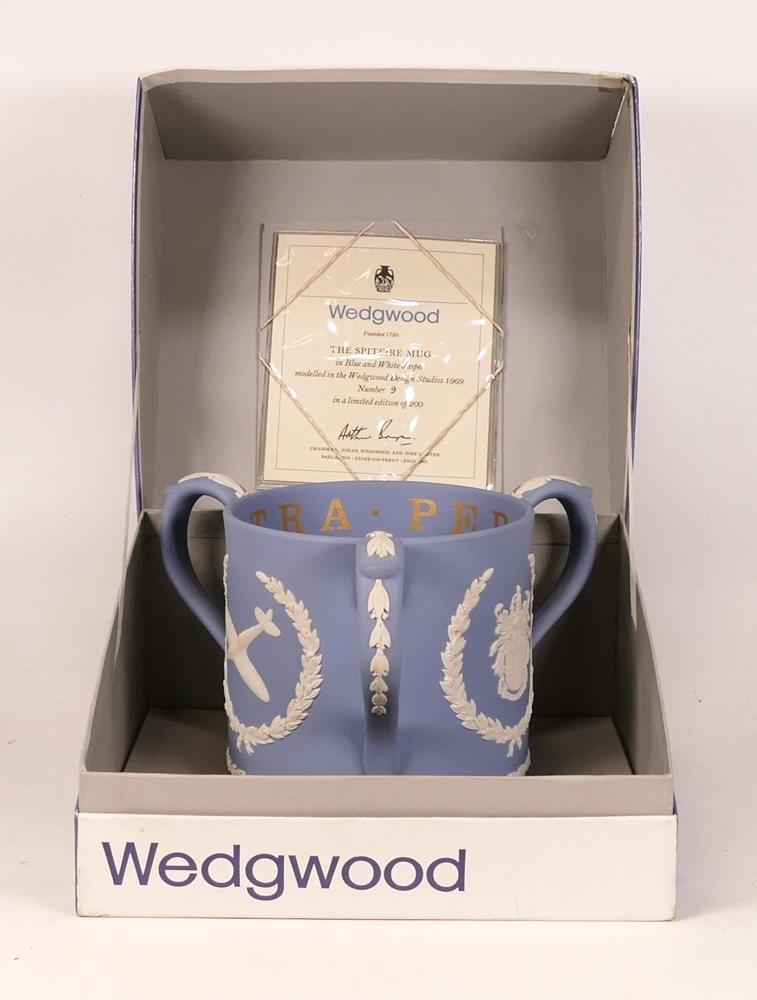 Wedgwood three handled "The Spitfire Mug" limited edition of 200 in 1969, boxed with certificate. (1 of 1)