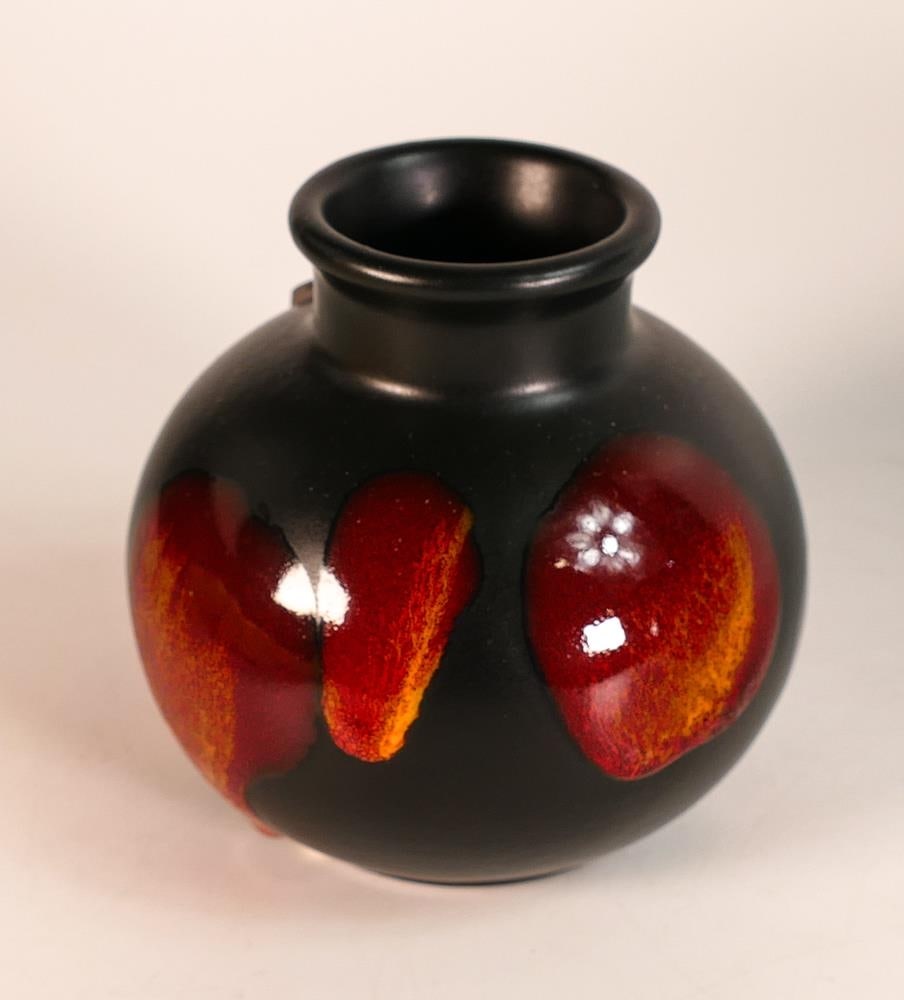 Poole Pottery Lava Patterned Vase, height 10cm: Poole Pottery Lava Patterned Vase, height 10cm