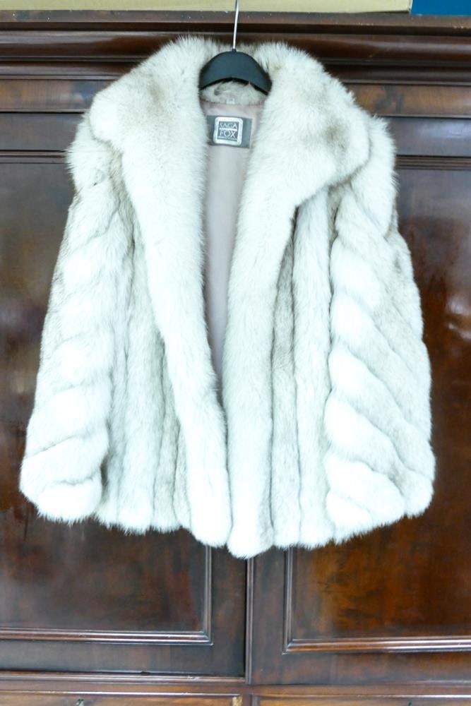 Vintage Saga Fox Fur Jacket, size 14 (1 of 1)