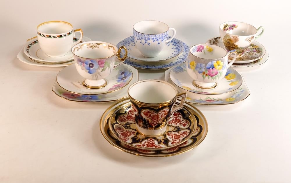 Wileman & Co Trio's x2 and Shelley Trio's x4 Consisting of Foley Flute shaped 9929, Victoria 3464, (1 of 1)