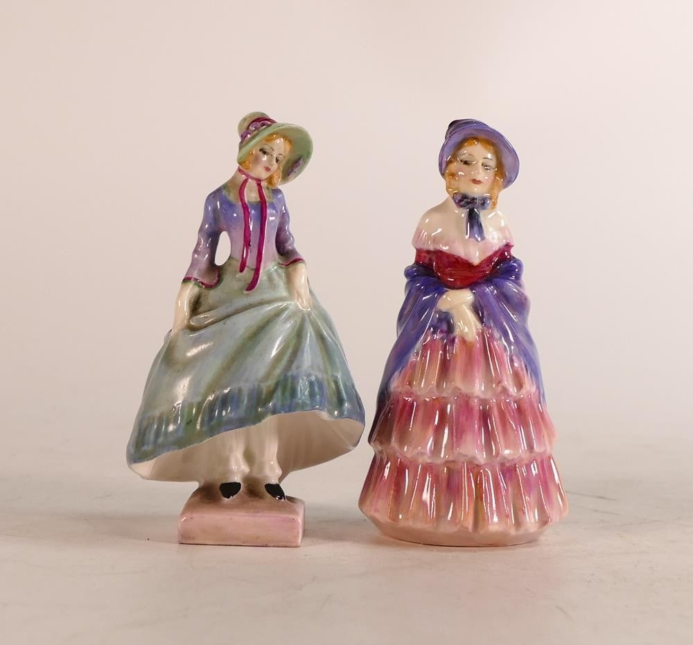 Royal Doulton early M series figures A Victorian Lady M25 & Pantalettes M31 (2) (1 of 3)