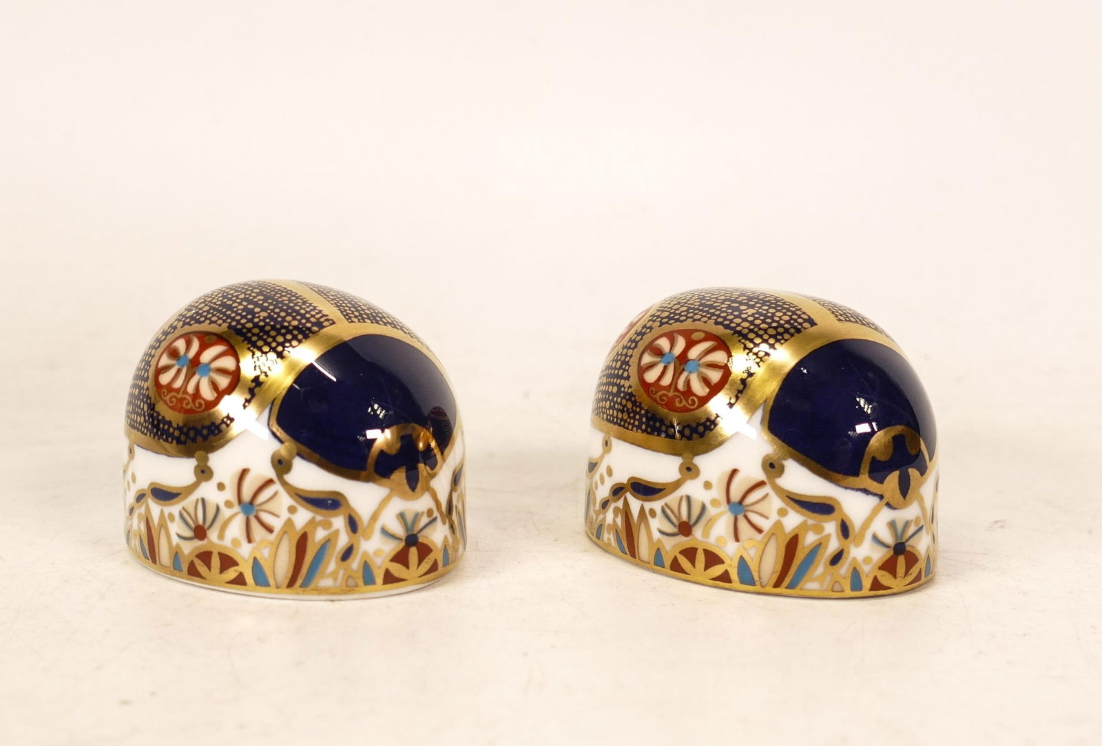 Royal Crown Derby Paperweights Baby Rowsley Rabbit & Blue Ladybird(2) (1 of 1)