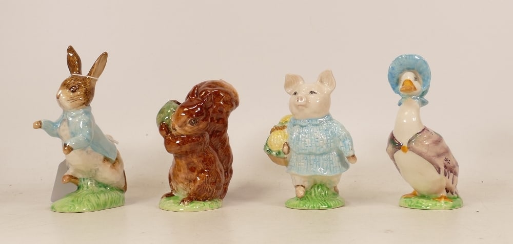 A collection of Beswick Beatrix Potter BP3 to include Peter Rabbit, Little Pig Robinson, Jemima (1 of 1)