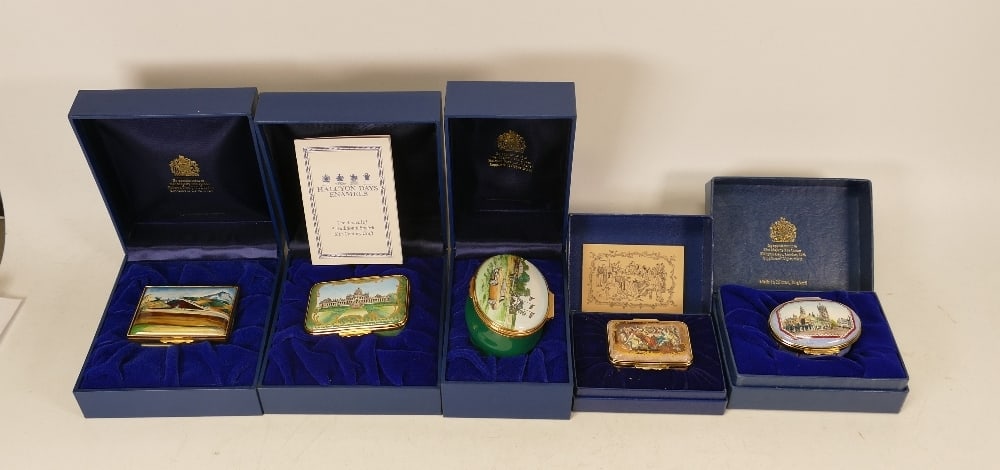 Halcyon days enamelled lidded boxes to include 150th Anniversary of the birth of Paul Cezanna , (1 of 1)