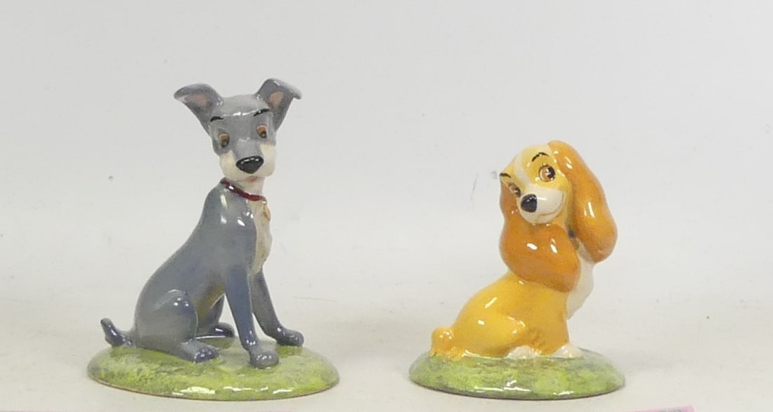 Royal Doulton, Lady and the Tramp, Tramp FC8 and Lady FC7. Limited edition. Boxed.: Royal Doulton, Lady and the Tramp, Tramp FC8 and Lady FC7. Limited edition. Boxed.