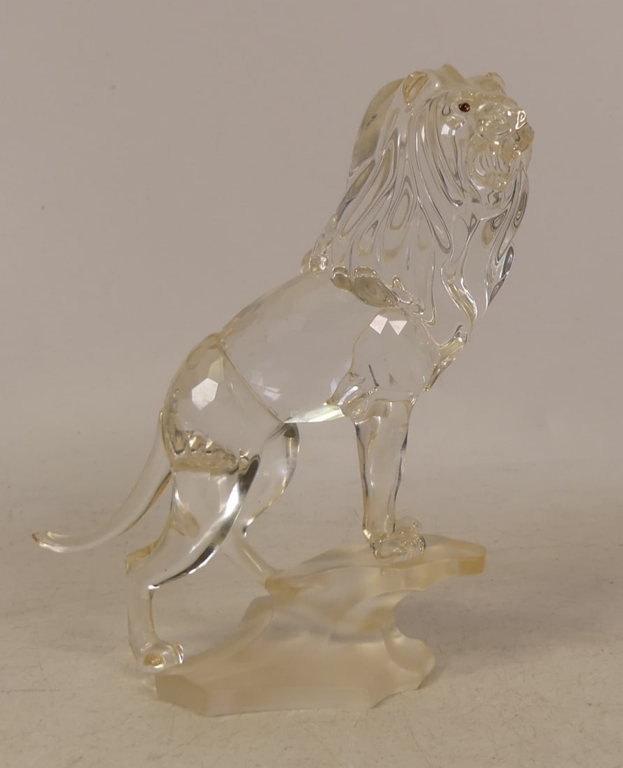 Boxed Swarovski Crystal Lion (269377) 12cm tall: Boxed Swarovski Crystal Lion (269377) 12cm tall