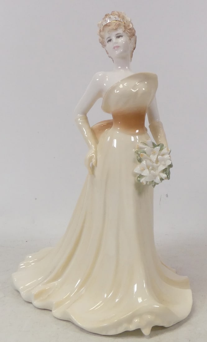 Coalport Lady Figurine The Modern Bride Collection ' Florence' complete with box and certificate: Coalport Lady Figurine The Modern Bride Collection ' Florence' complete with box and certificate