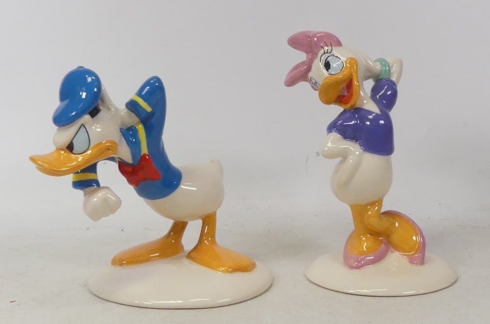 Royal Doulton The Micky Mouse Collection to include Donald Duck MM3, Daisy Duck MM4(2): Royal Doulton The Micky Mouse Collection to include Donald Duck MM3, Daisy Duck MM4(2)