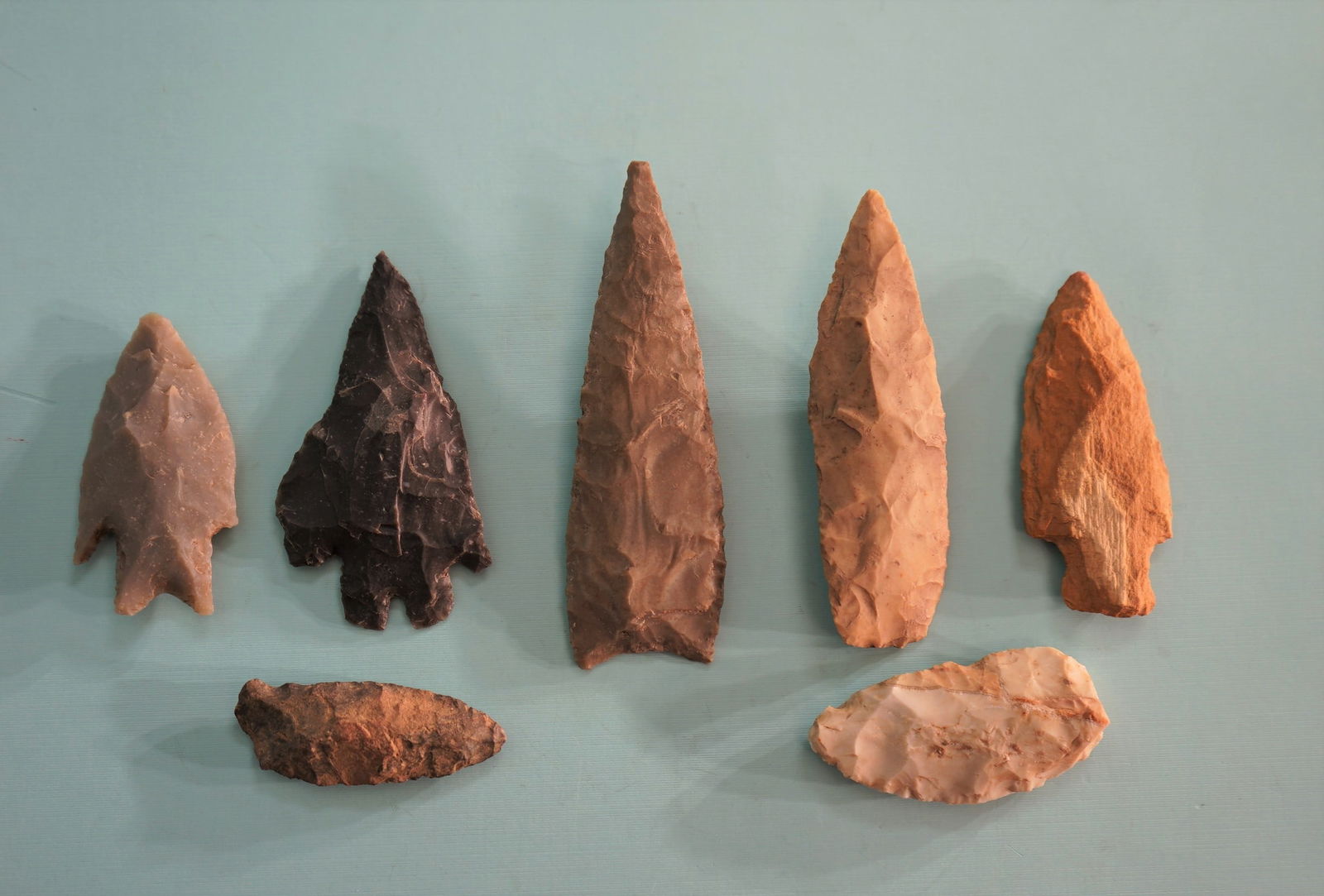 (7) Texas Authentic Arrowheads & Spear Point Artifacts (1 of 2)