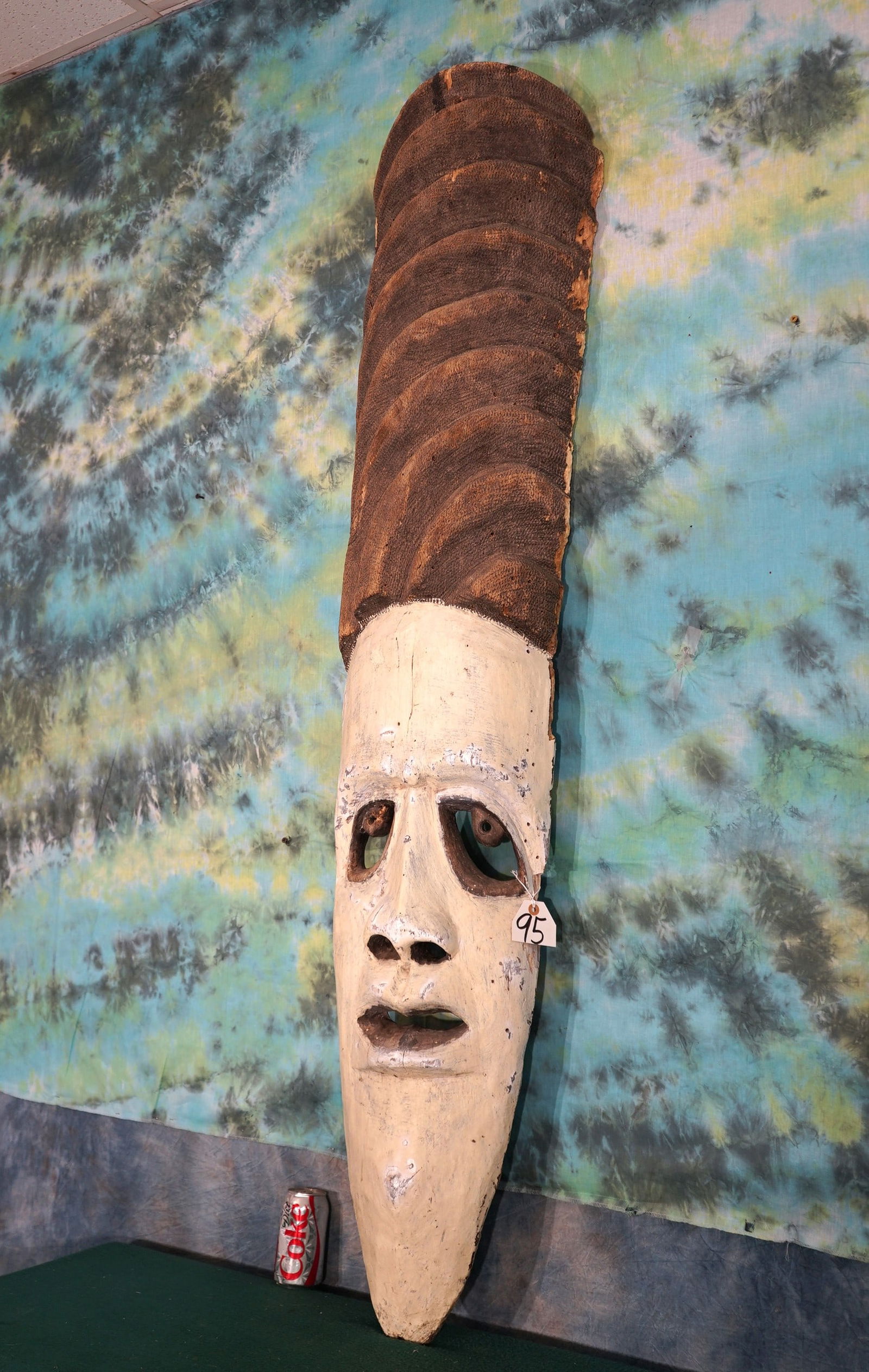 5 1/2ft. Ivory Coast Antique African Mask (1 of 2)