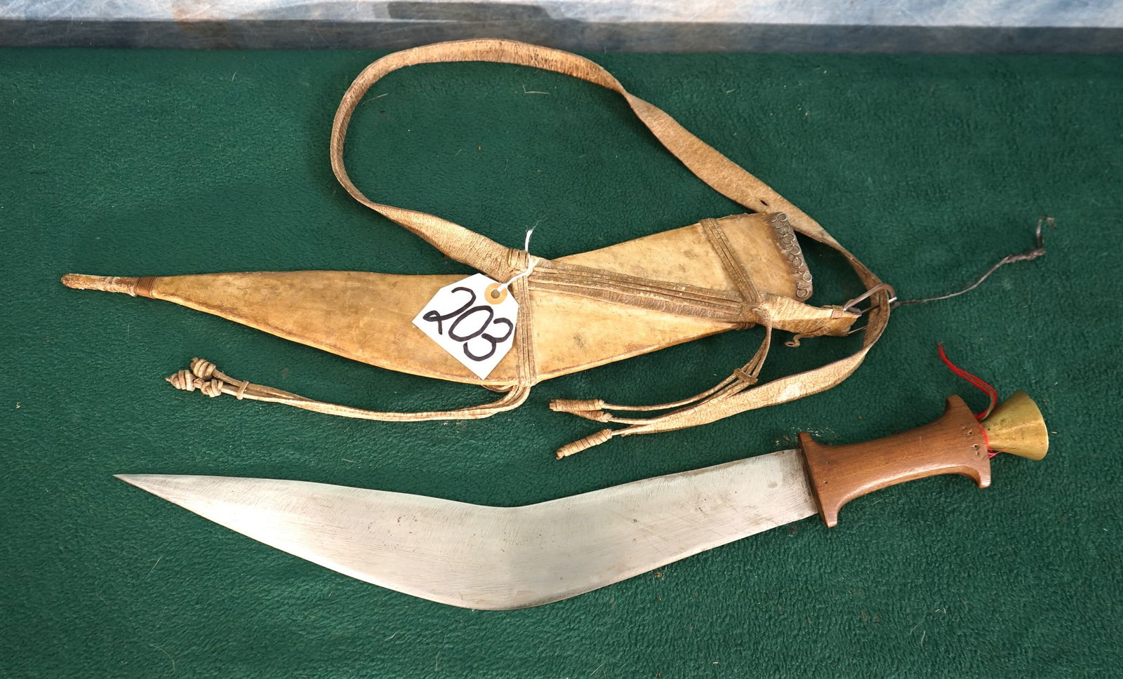 North African Arabian Style Knife with Sheath (1 of 2)