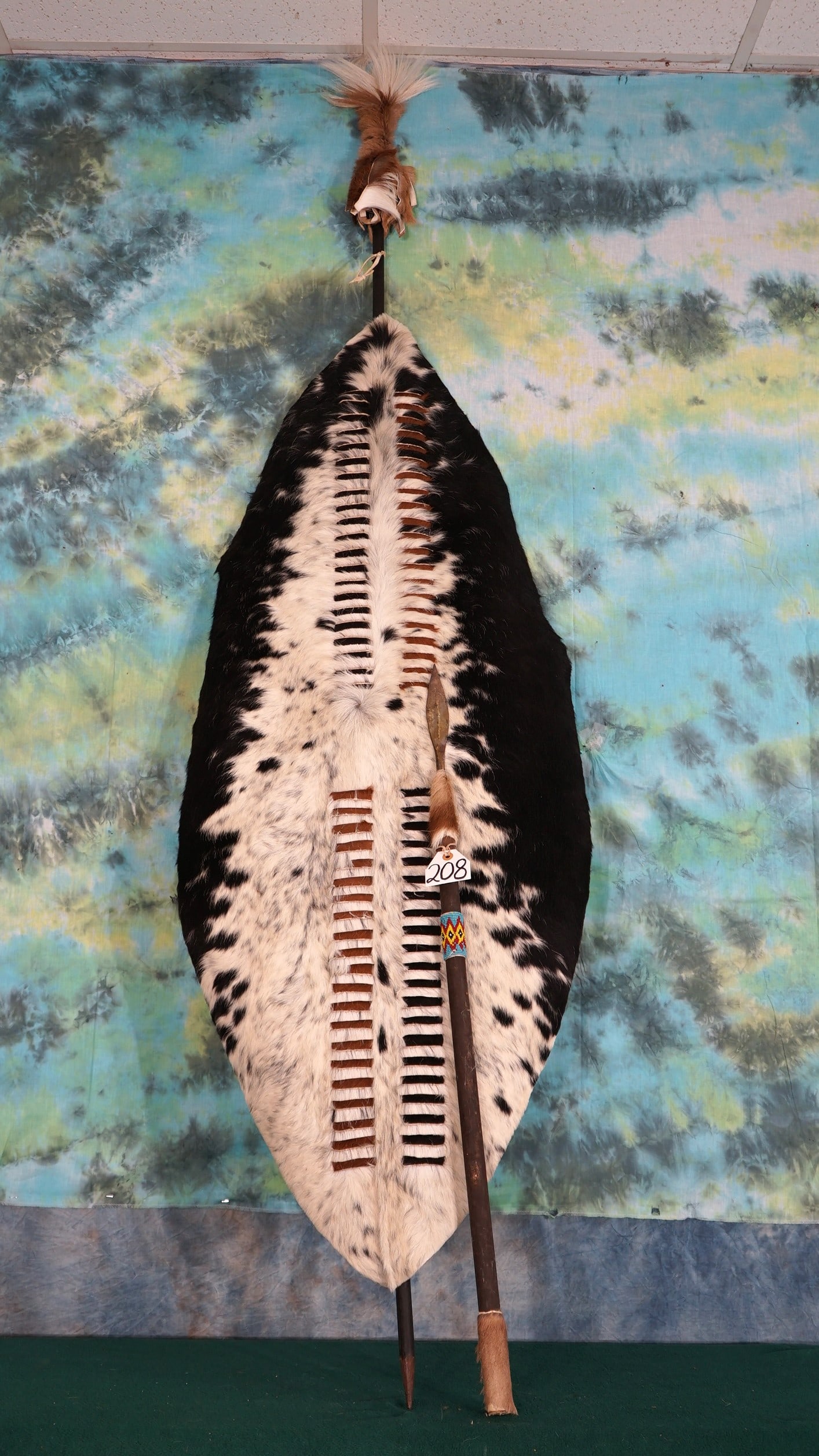 Authentic South African Zulu Spear & Shield from Natal (1 of 4)