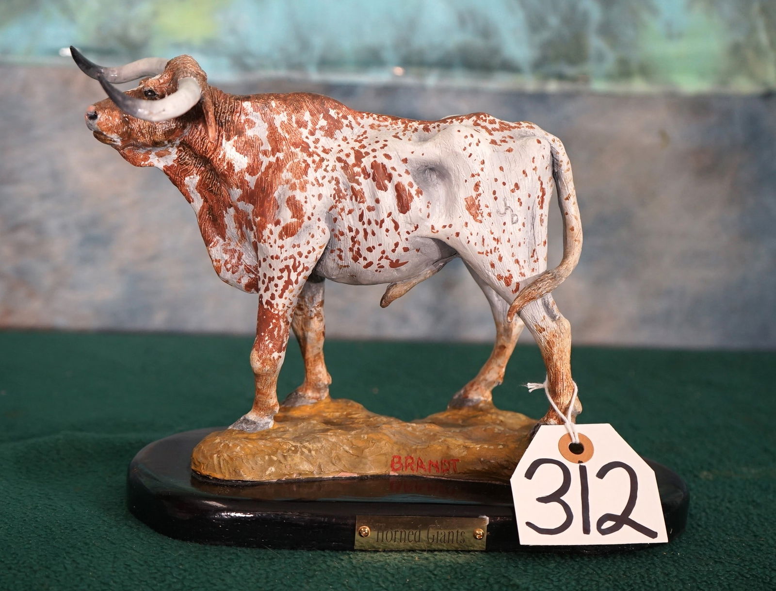 Unique Longhorn Bull Colored Bronze (1 of 3)