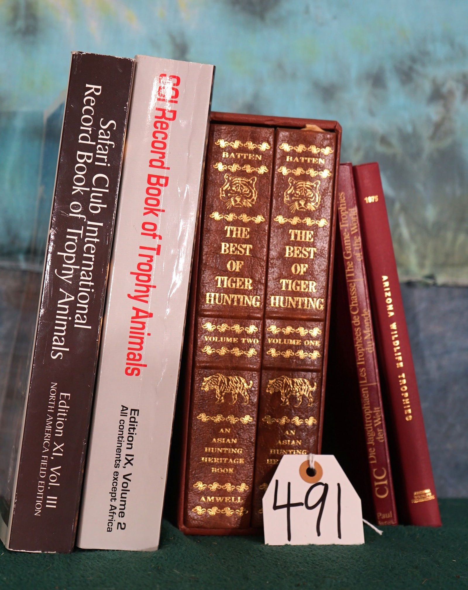 (6) Hunting Books Four Are Big Game Record Books & Two On Tiger