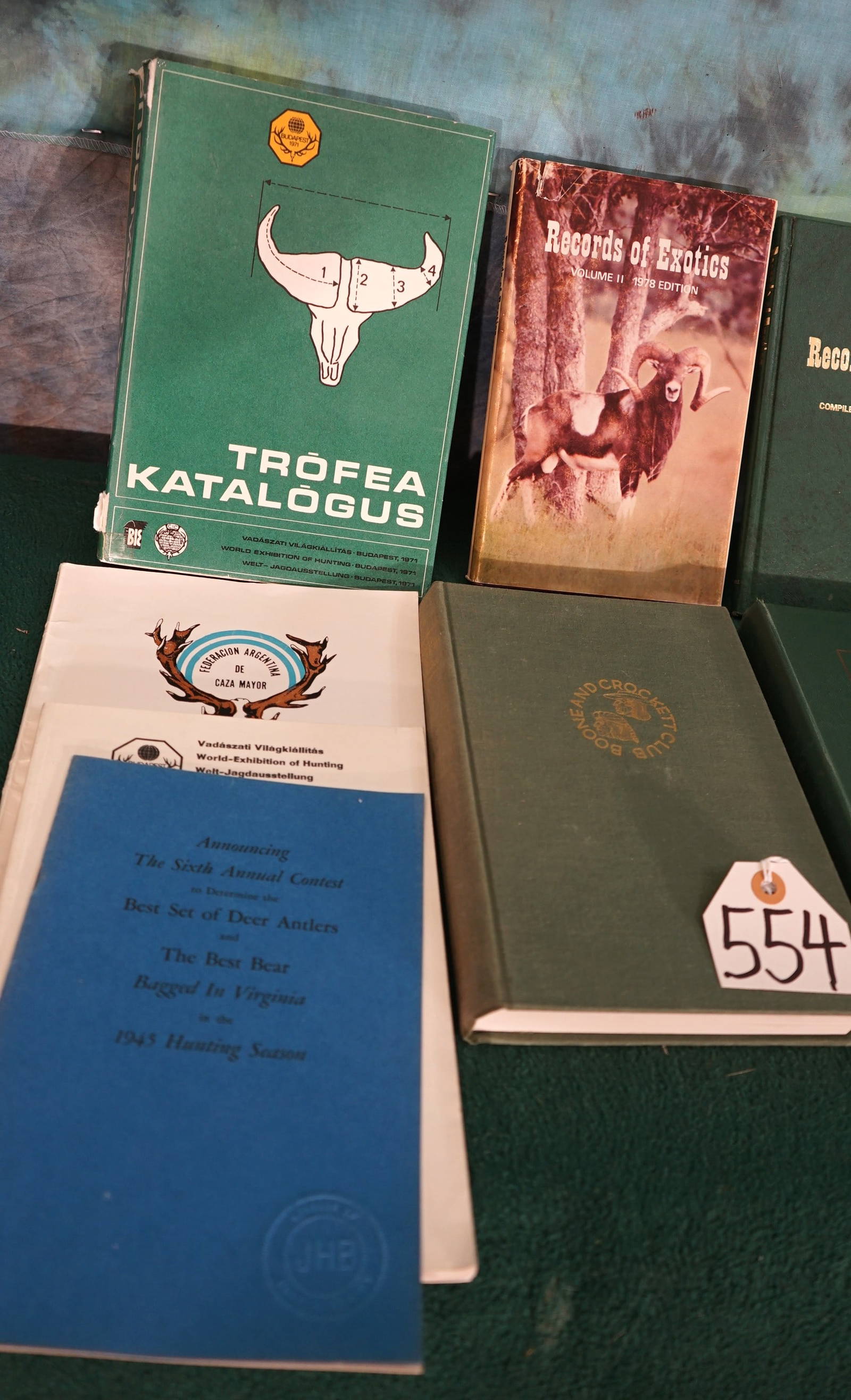 (6) Different Kinds Of Big Game Hunting Record Books Auction