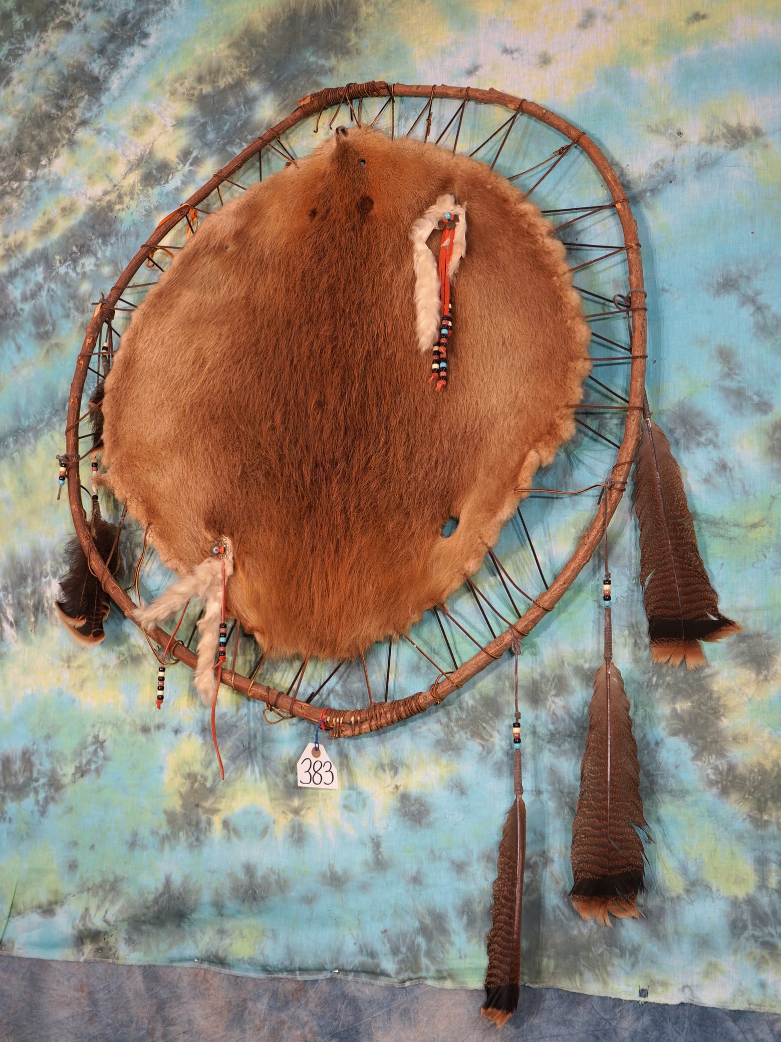 Native American Beaver Tanned Skin on Stretcher (1 of 2)