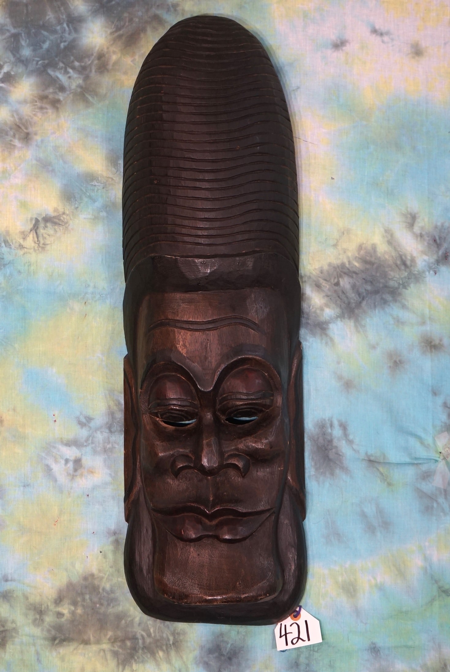Large Wood African Hand Carved Mask (1 of 1)