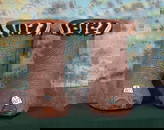 Pair of African Elephant Footstools with Zebra Skin Tops Taxidermy **U.S. Residents Only!**