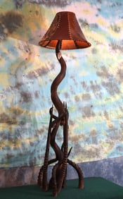 Unique African made Multi Antelope & Gazelle Horn Floor Lamp